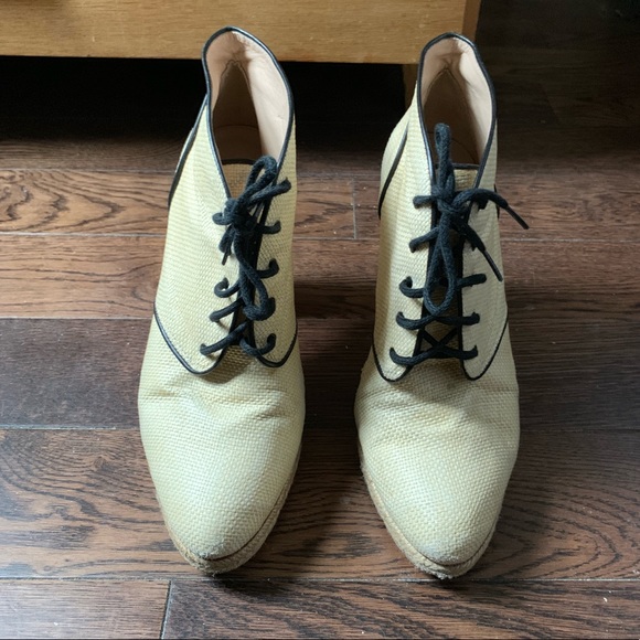 Loeffler Randall Nadia espadrille Laceup Booties - Picture 2 of 7